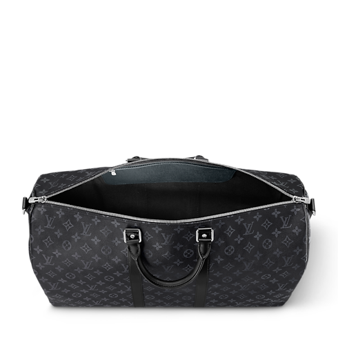 Monogram Eclipse Viagem Todas as Malas e Acessórios Keepall Bandoulière 55 | Louis Vuitton ® (Zoom no Produto)