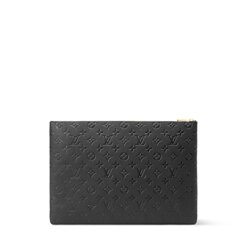 Couro Monogram Empreinte Carteiras Porta-Cartões e Chaveiros Key Pouch L | Louis Vuitton ® (Zoom no Produto)