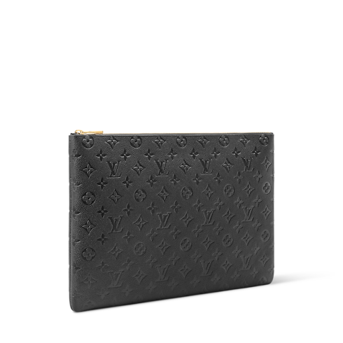 Couro Monogram Empreinte Carteiras Porta-Cartões e Chaveiros Key Pouch L | Louis Vuitton ® (Zoom no Produto)