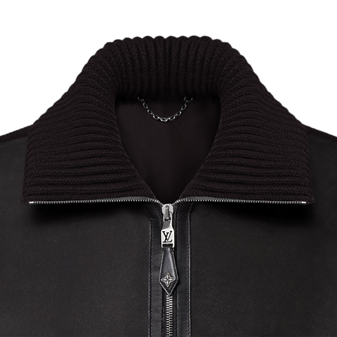 Ready-to-Wear Todas as Roupas Leather Mix Blouson | Louis Vuitton ® (Zoom no Produto)