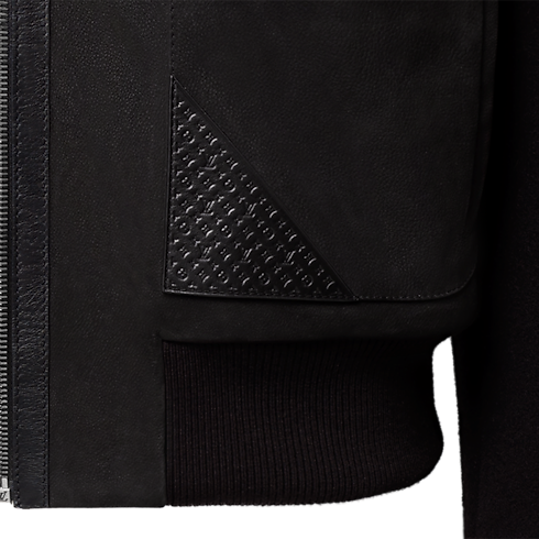 Ready-to-Wear Todas as Roupas Leather Mix Blouson | Louis Vuitton ® (Zoom no Produto)