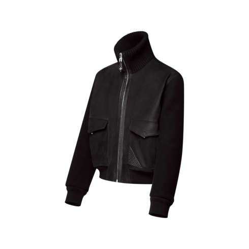 Ready-to-Wear Todas as Roupas Leather Mix Blouson | Louis Vuitton ® (Zoom no Produto)