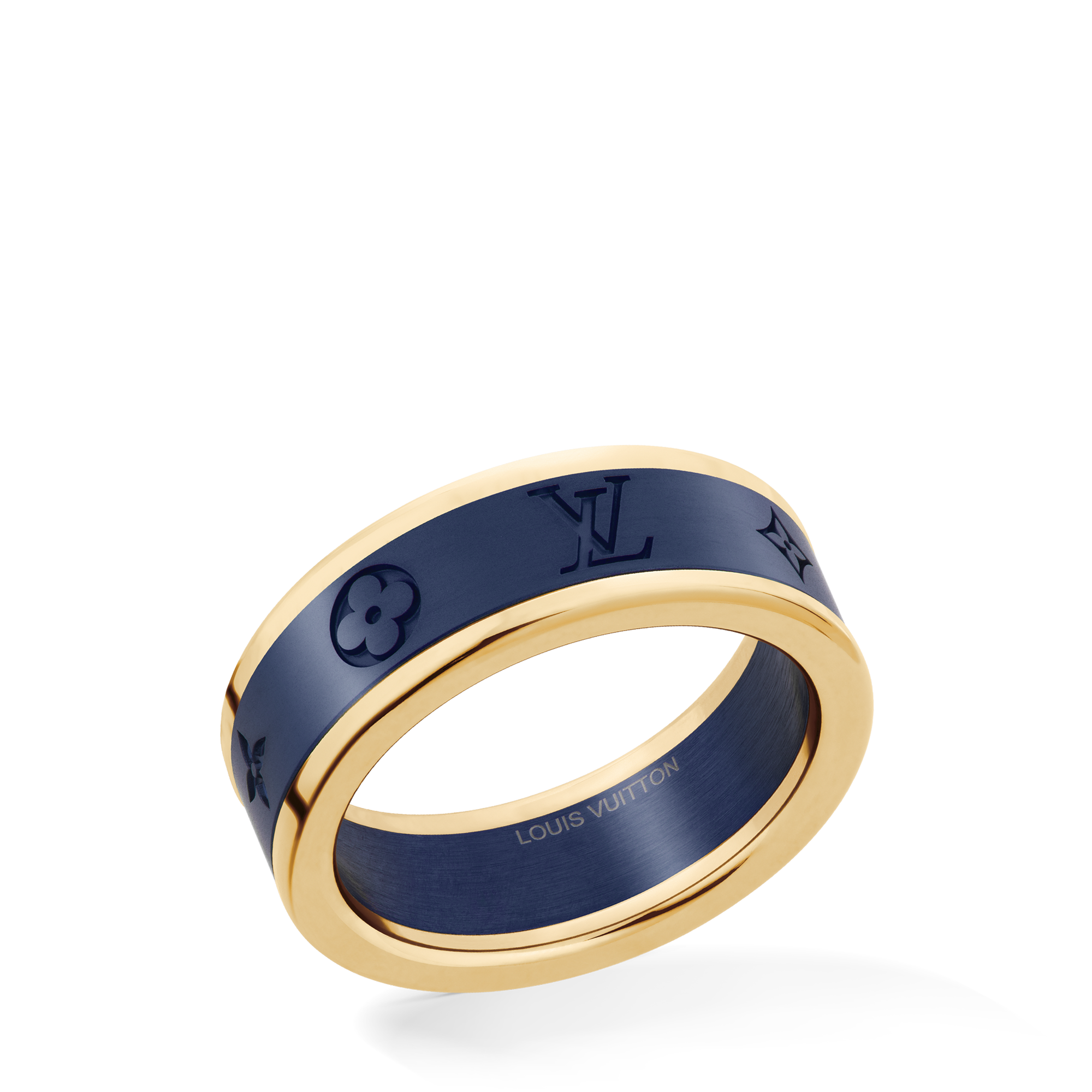  Categorias Anéis Les Gaston Vuitton Small Ring, Yellow Gold and Titanium | Louis Vuitton ® (Zoom no Produto)