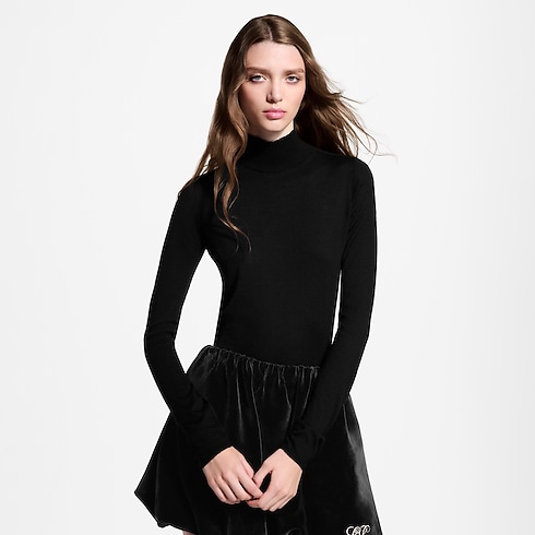 Ready-to-Wear Blusas Long-Sleeved Turtleneck Top | Louis Vuitton ® (Zoom no Produto)