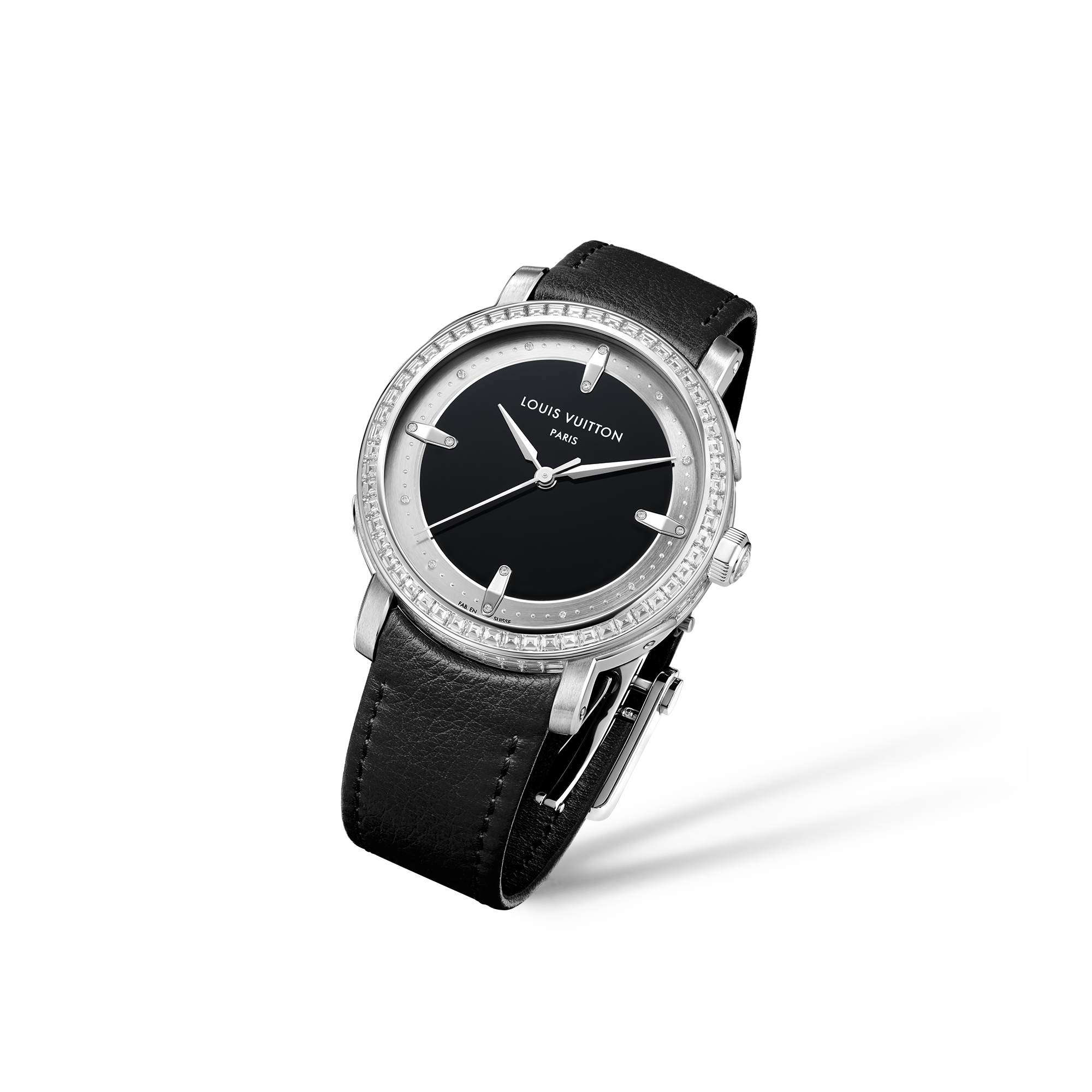  Todos os Relógios } Louis Vuitton Escale, Automatic, 40.5mm, Platinum and diamonds | Louis Vuitton ® (Zoom no Produto)