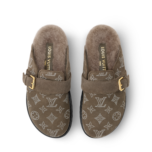 Sapatos Mules LV Cosy Comfort Closed Mule | Louis Vuitton ® (Zoom no Produto)