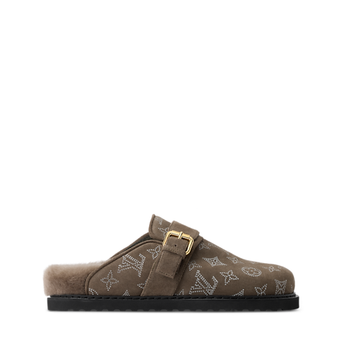Sapatos Mules LV Cosy Comfort Closed Mule | Louis Vuitton ® (Zoom no Produto)
