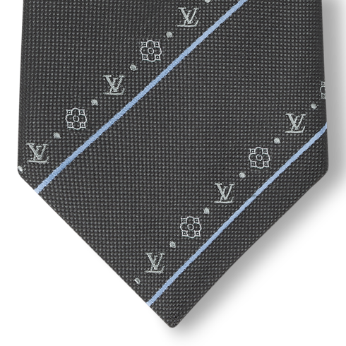 S00 Acessórios Gravatas LV Flowers Stripes Tie | Louis Vuitton ® (Zoom no Produto)