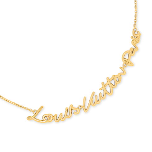 S00 Bijuterias Finas Todas as Bijuterias Finas LV Script Necklace | Louis Vuitton ® (Zoom no Produto)