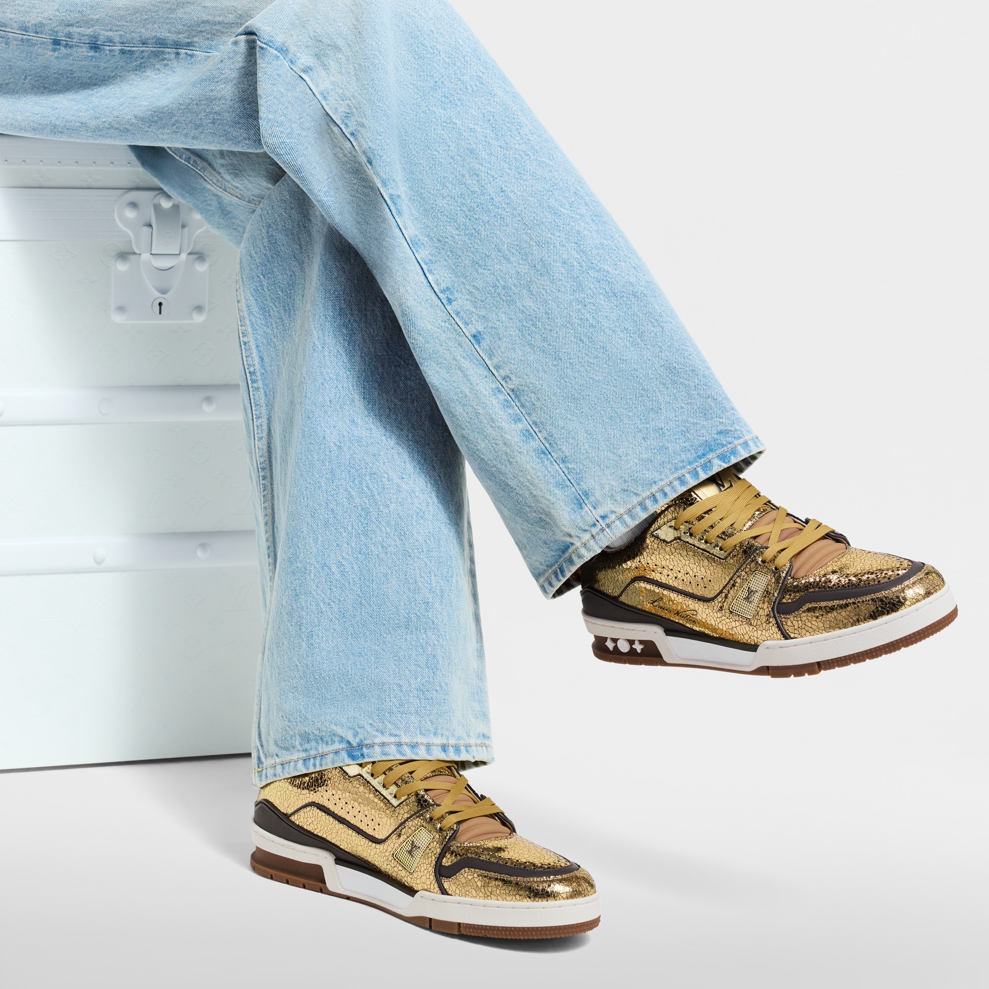  Sapatos Tênis LV Trainer Sneaker | Louis Vuitton ® (Zoom no Produto)