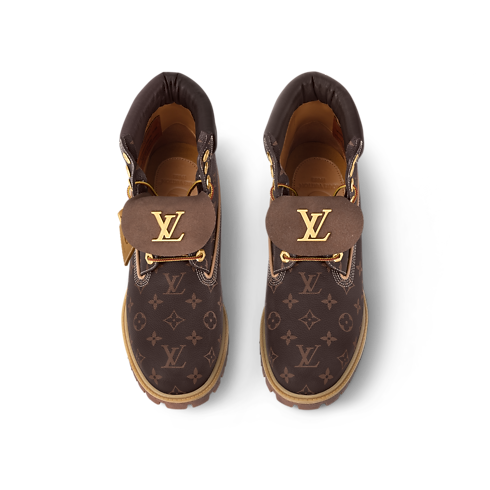 Sapatos Botas LV x Timberland Ankle Boot 6-In High End | Louis Vuitton ® (Zoom no Produto)