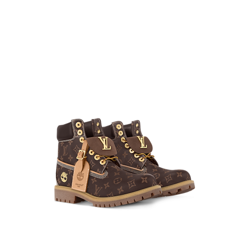 Sapatos Botas LV x Timberland Ankle Boot 6-In High End | Louis Vuitton ® (Zoom no Produto)