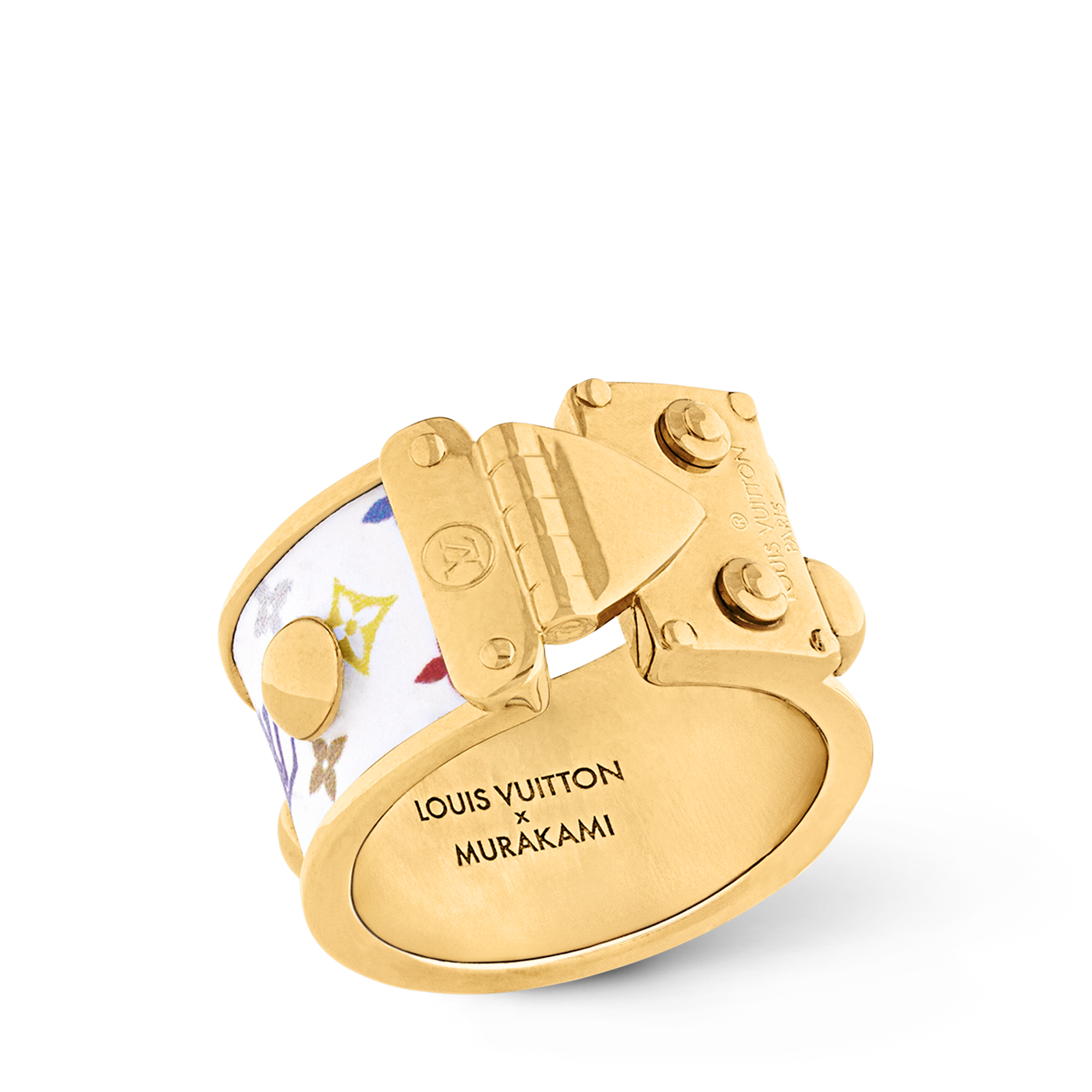 S00 Bijuterias Finas Todas as Bijuterias Finas LV x TM Anel LV Signature S-Lock | Louis Vuitton ® (Zoom no Produto)