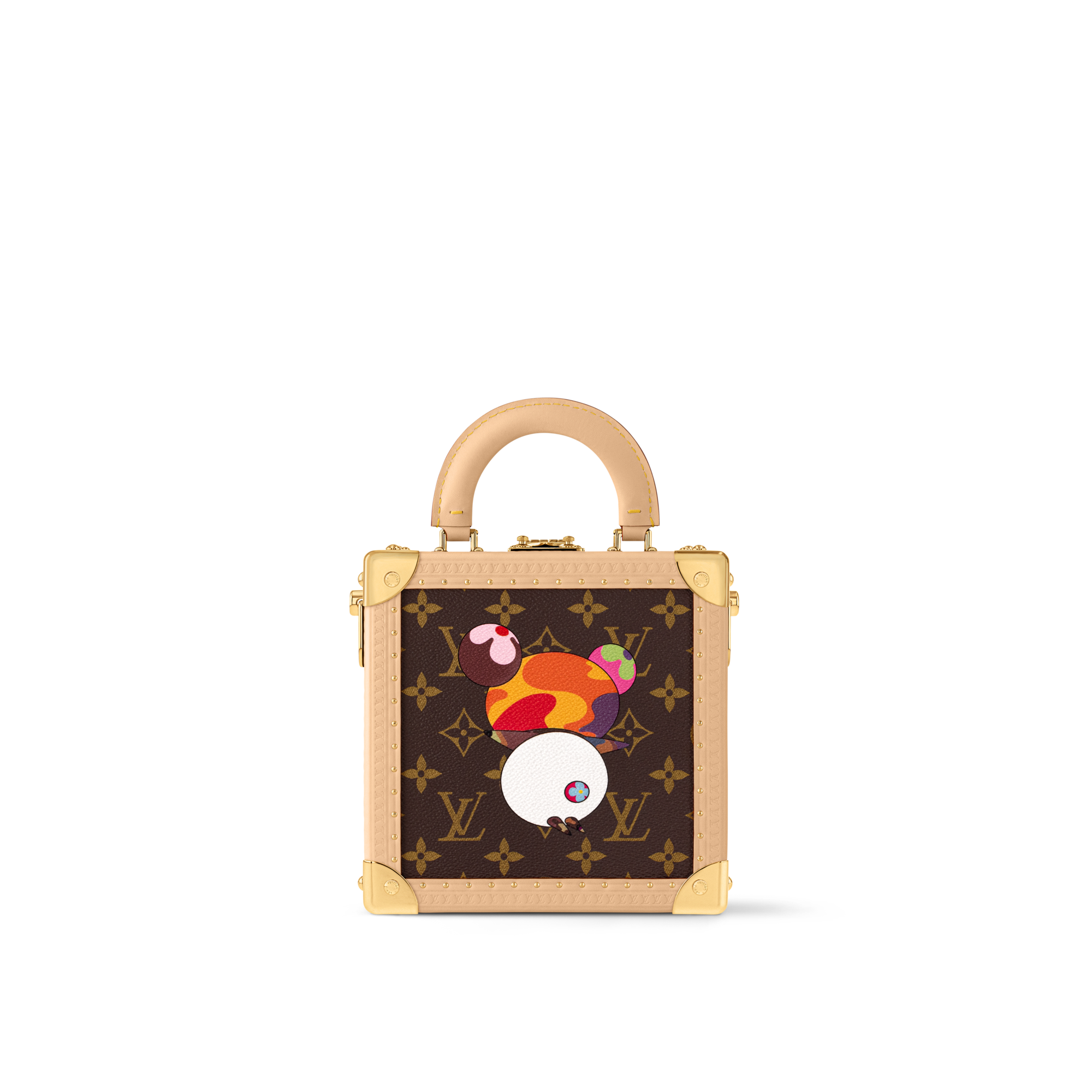 Outros Canvas Monogram Baús e Caixas Baús Vestíveis LV x TM Bolsa Mini Square Trunk | Louis Vuitton ® (Zoom no Produto)