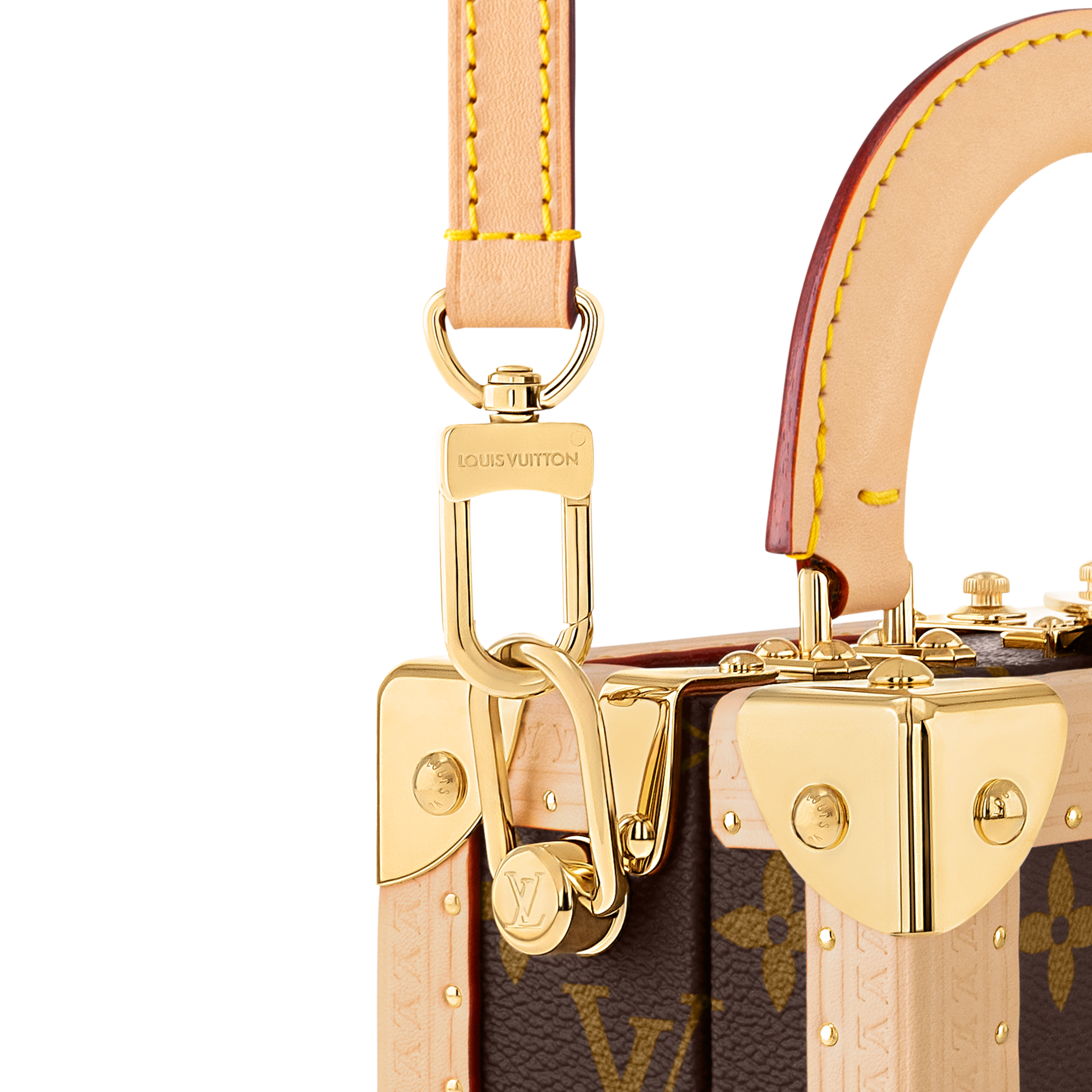 Outros Canvas Monogram Baús e Caixas Baús Vestíveis LV x TM Bolsa Mini Square Trunk | Louis Vuitton ® (Zoom no Produto)