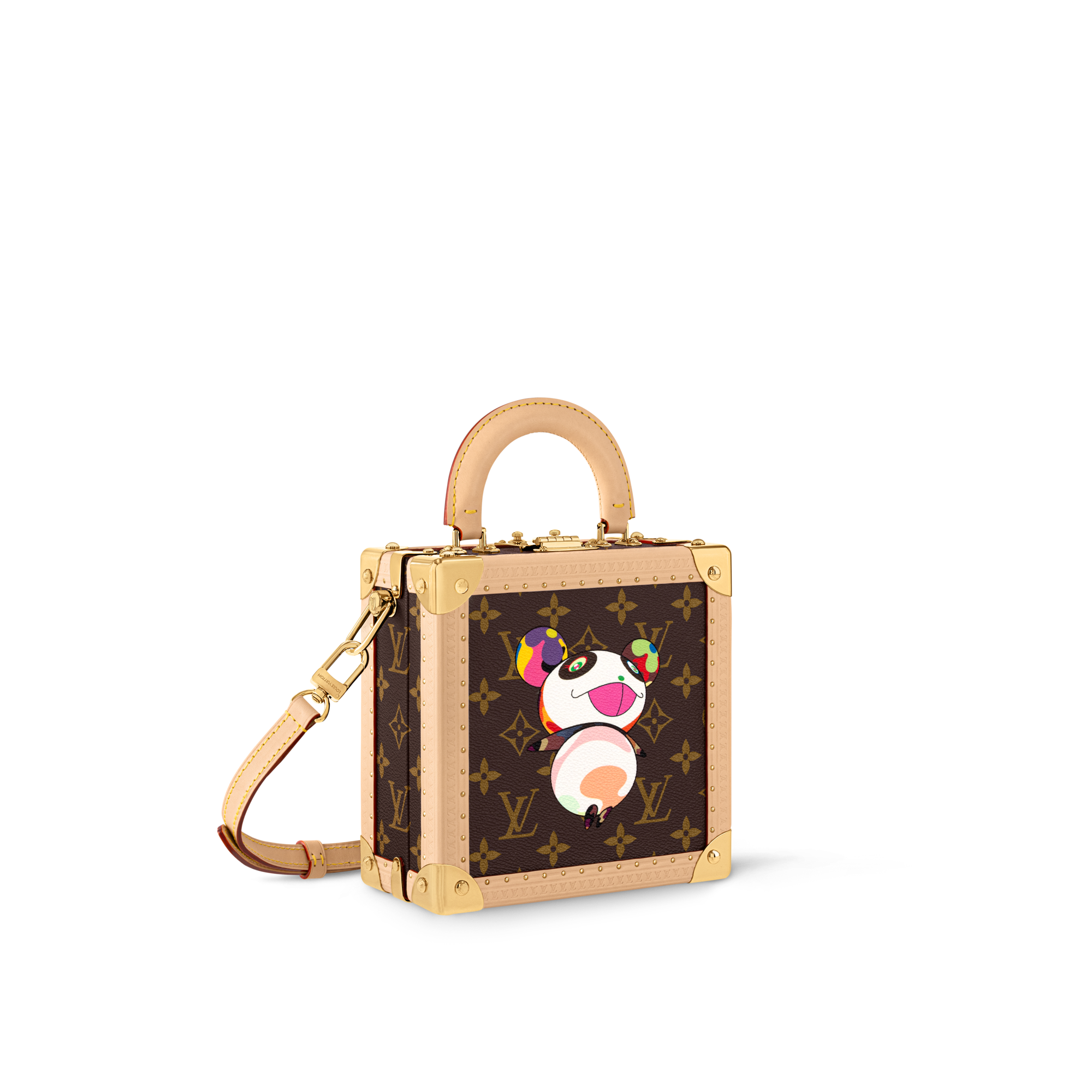 Outros Canvas Monogram Baús e Caixas Baús Vestíveis LV x TM Bolsa Mini Square Trunk | Louis Vuitton ® (Zoom no Produto)