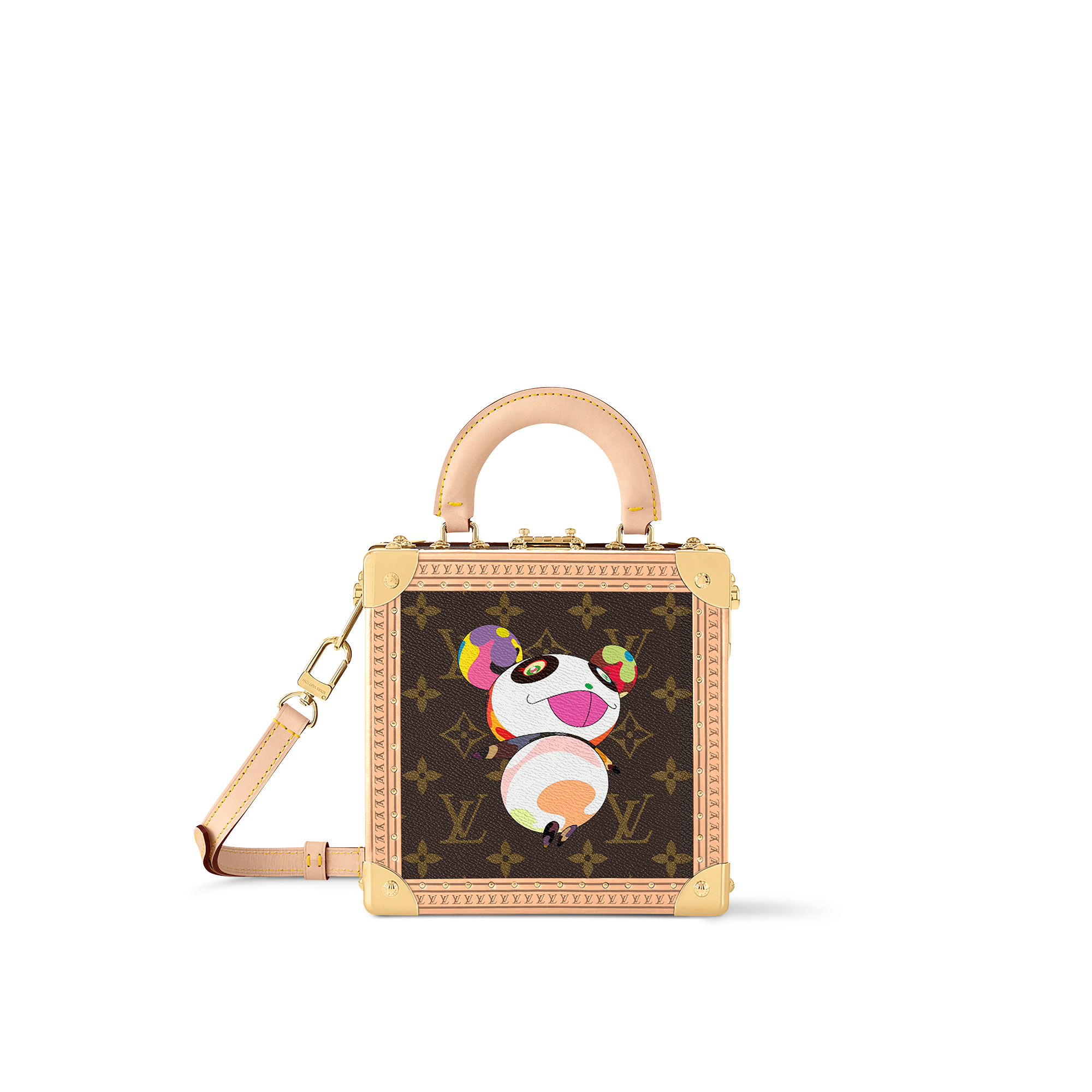 Outros Canvas Monogram Baús e Caixas Baús Vestíveis LV x TM Bolsa Mini Square Trunk | Louis Vuitton ® (Zoom no Produto)