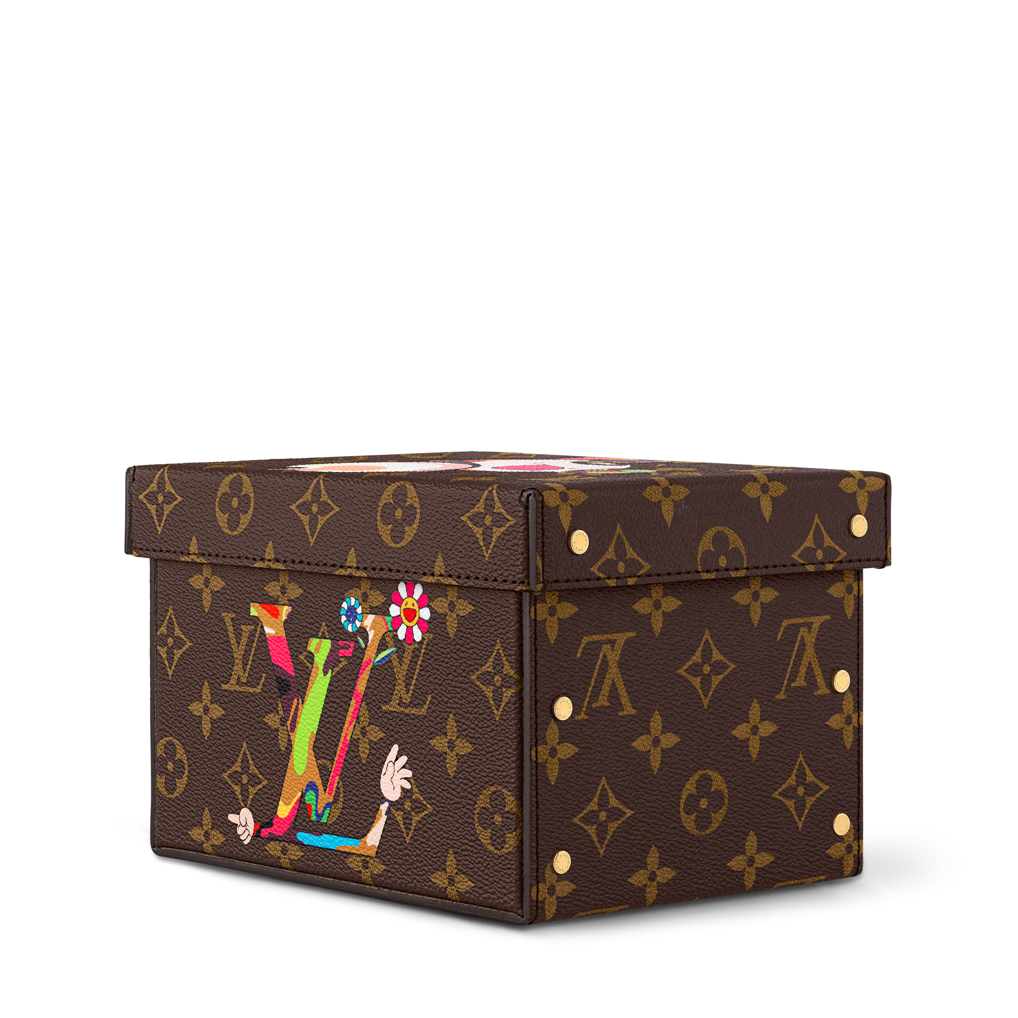 Livros e Papelaria Livros de Capa Dura LV x TM Caixa de Baralho com Personagens em Estilo Superflat | Louis Vuitton ® (Zoom no Produto)