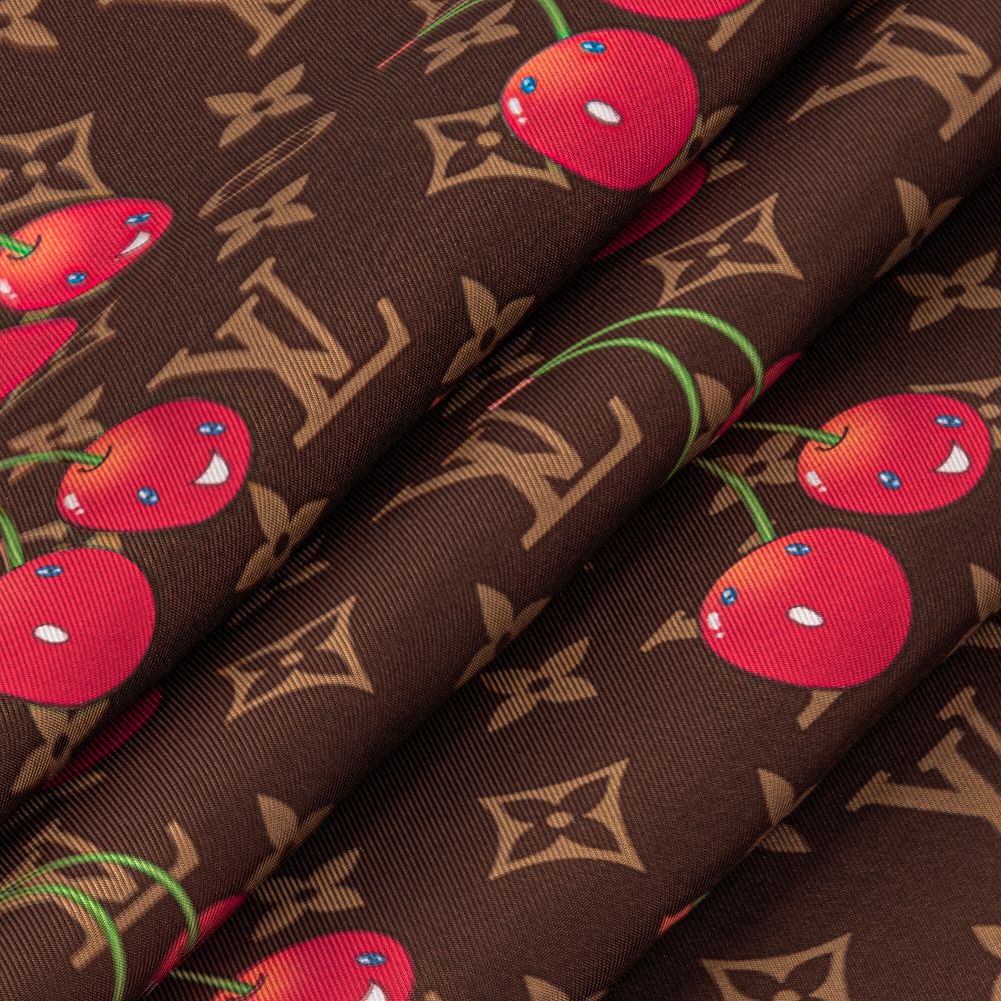 S00 Acessórios Lenços de Seda e Bandeaus LV x TM Carré Monogram Cerise 90 cm | Louis Vuitton ® (Zoom no Produto)