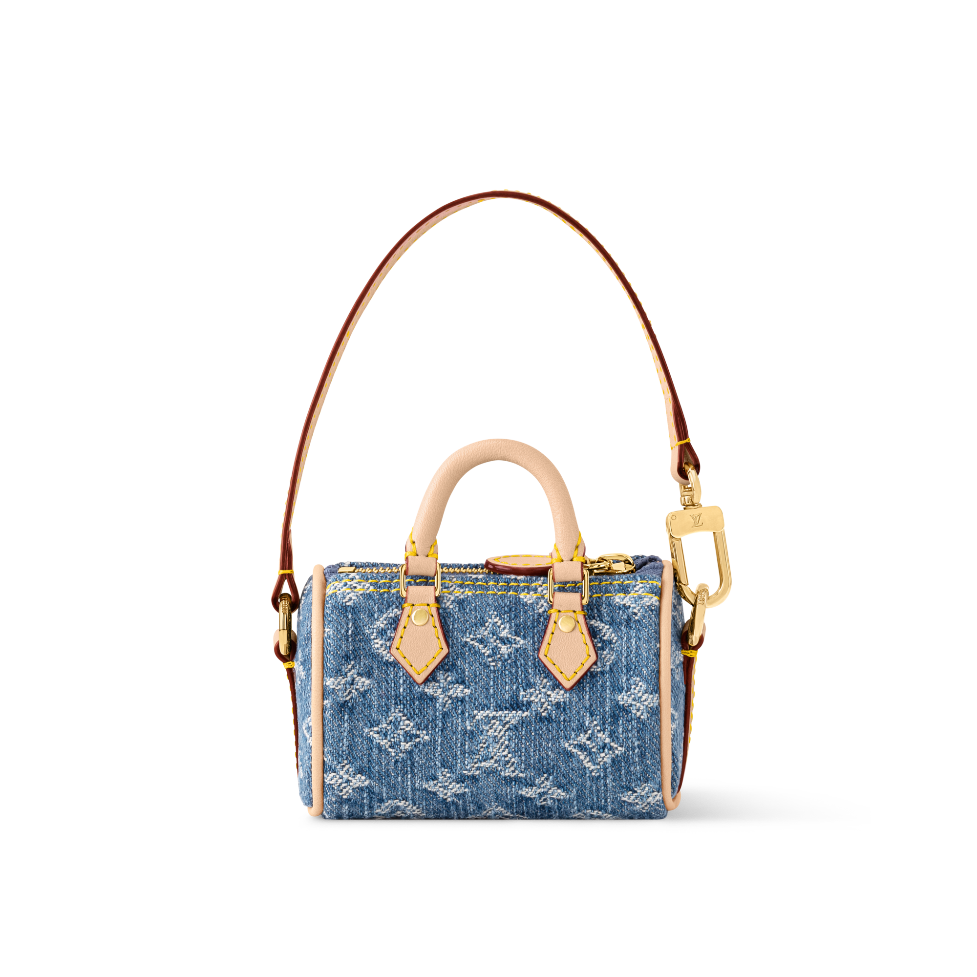 S00 Acessórios Chaveiros e Bag Charms LV x TM Charm de Bolsa Micro Speedy Denim Cerise | Louis Vuitton ® (Zoom no Produto)
