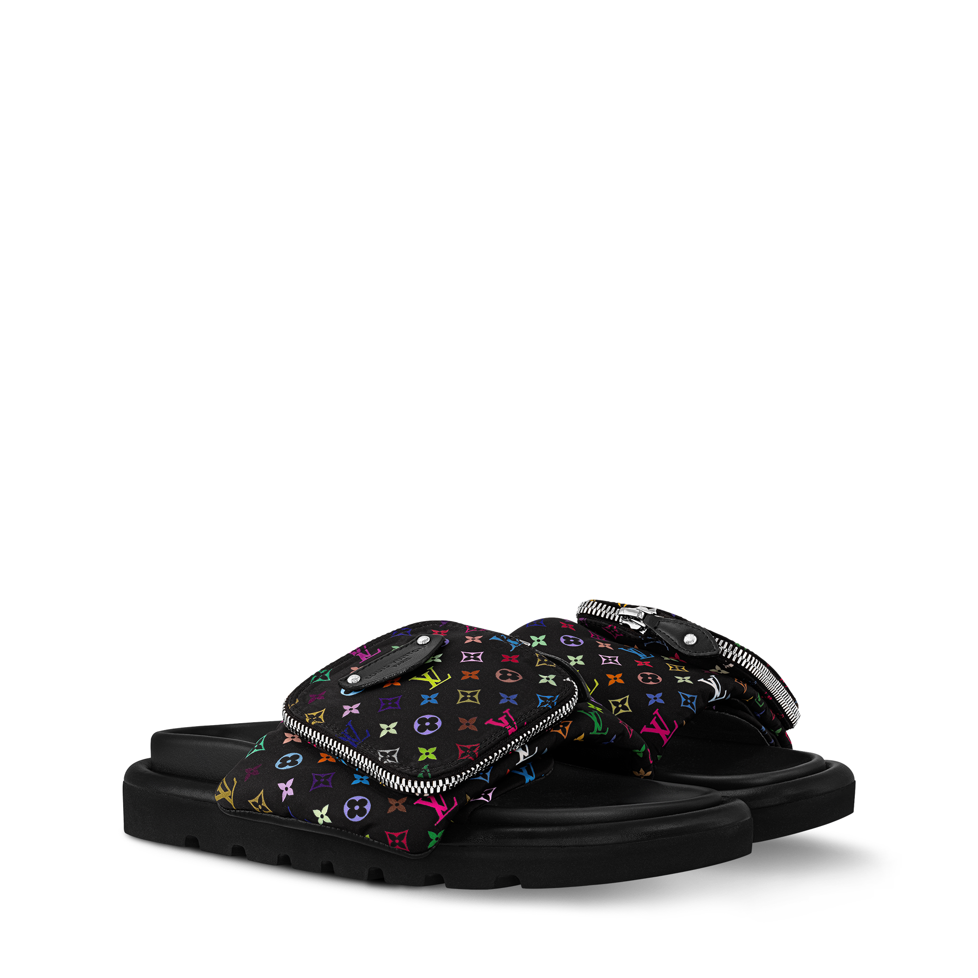  Sapatos Mules e Chinelos LV x TM Chinelo Pool Pillow | Louis Vuitton ® (Zoom no Produto)