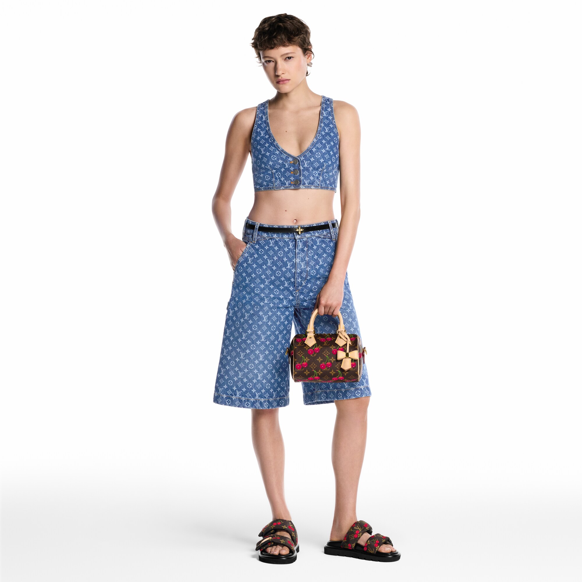  Sapatos Mules e Chinelos LV x TM Chinelo Pool Pillow | Louis Vuitton ® (Zoom no Produto)