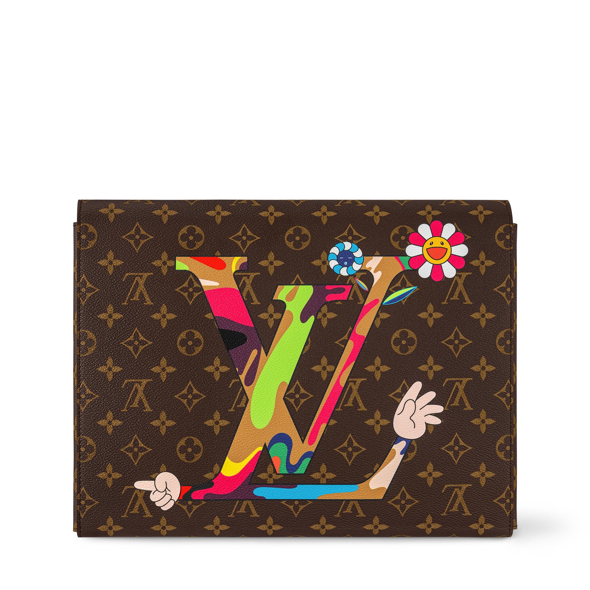  Livros e Papelaria Livros de Capa Dura LV x TM Pasta Mark com Personagens em Estilo Superflat | Louis Vuitton ® (Zoom no Produto)