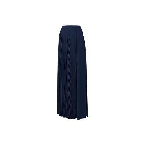 Ready-to-Wear Saias e Shorts Maxi Saia com Detalhe Plissado | Louis Vuitton ® (Zoom no Produto)
