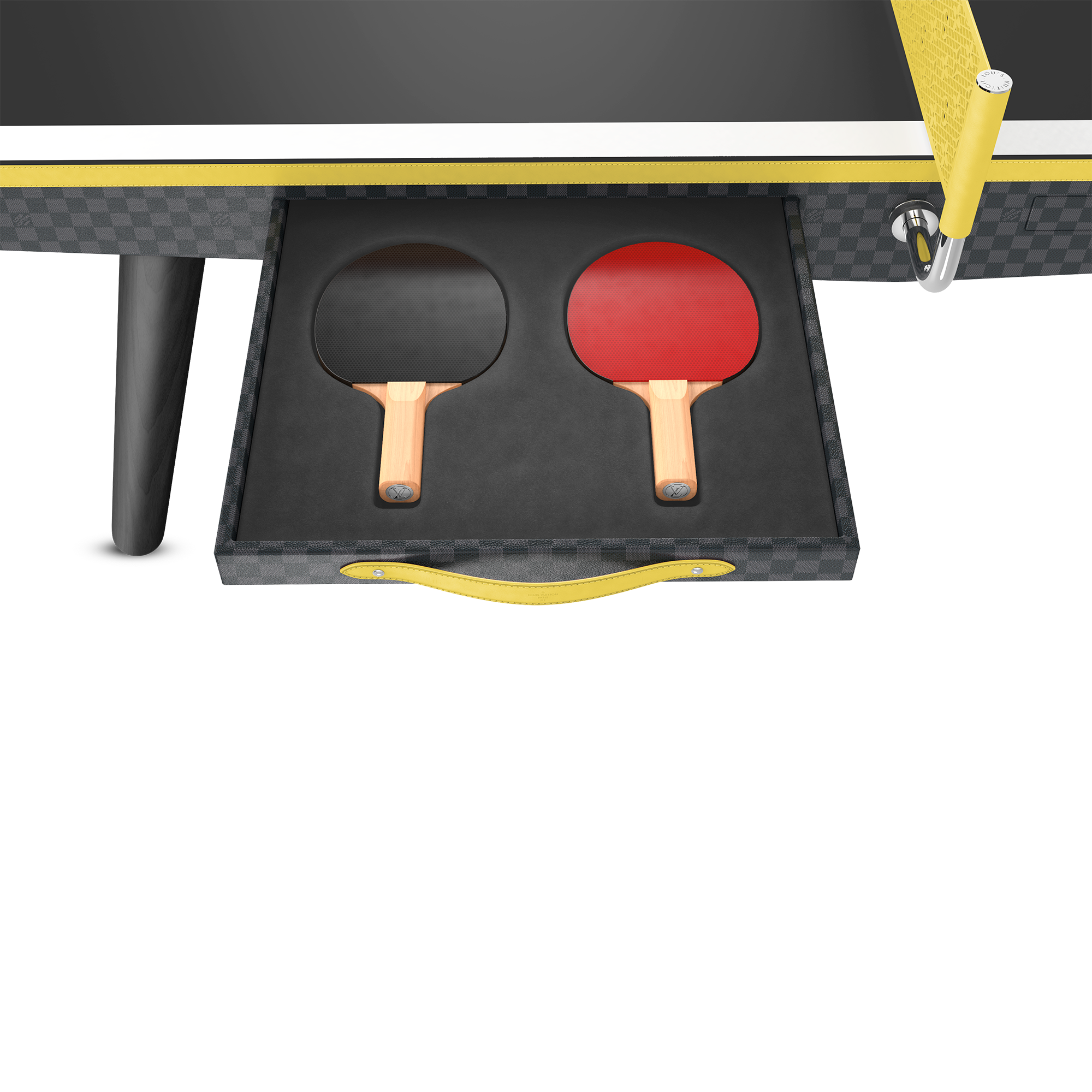 Couro e Outros Materias  Esporte e Jogos } Mesa de Pingue-pongue Profissional em Canvas | Louis Vuitton ® (Zoom no Produto)