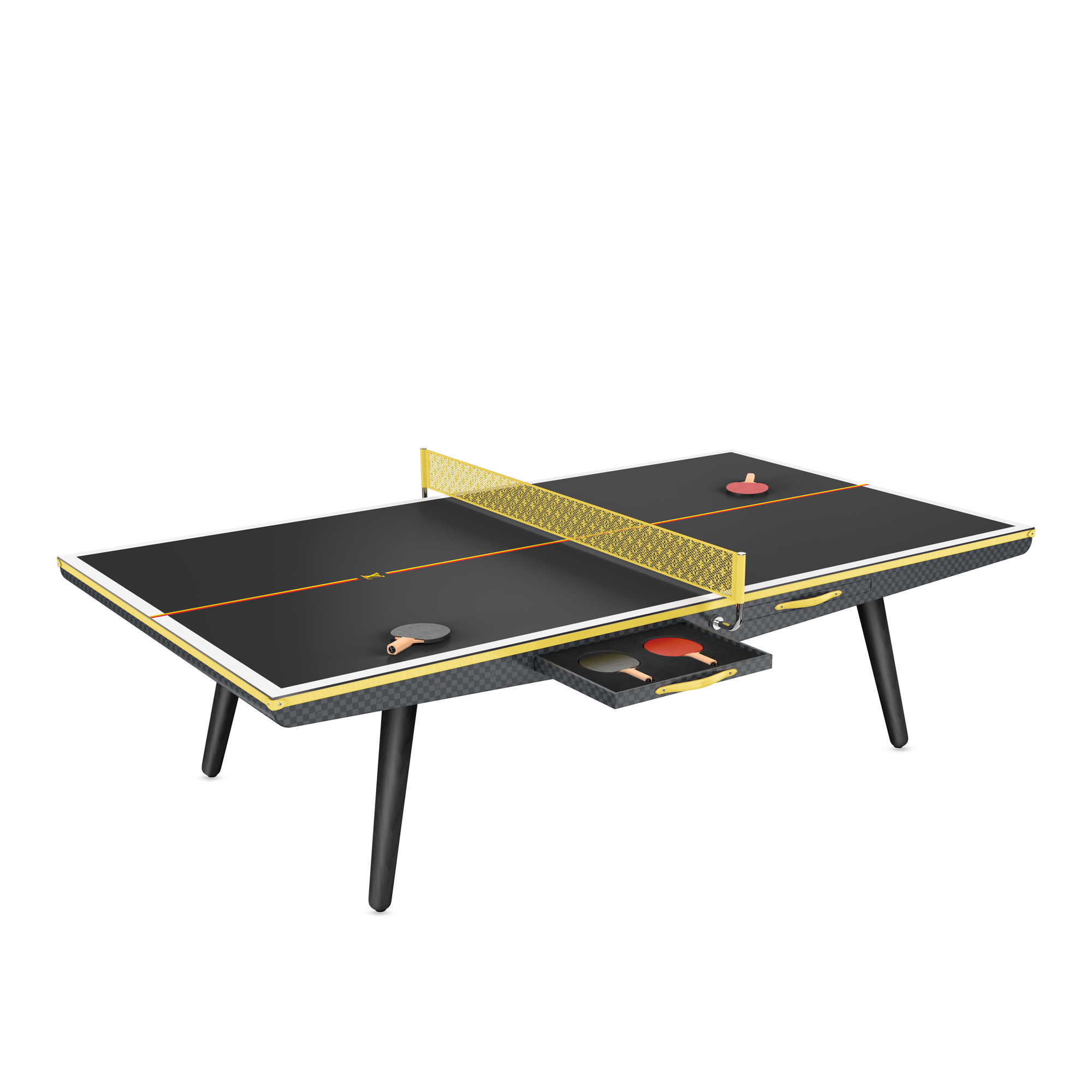 Couro e Outros Materias  Esporte e Jogos } Mesa de Pingue-pongue Profissional em Canvas | Louis Vuitton ® (Zoom no Produto)