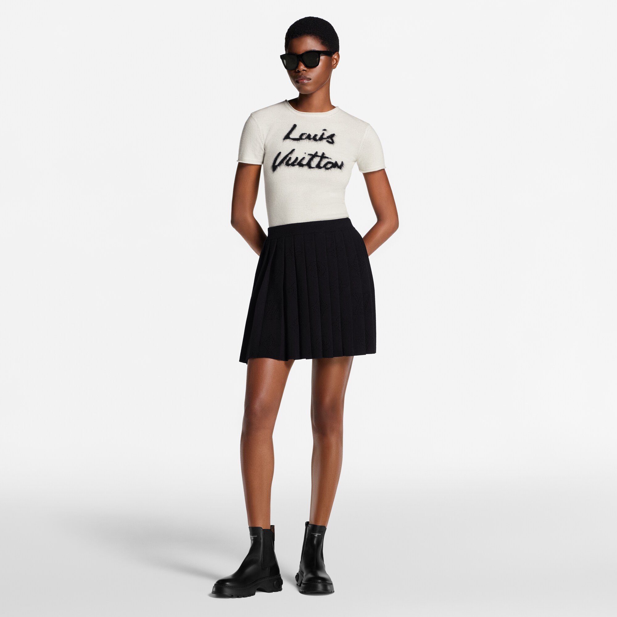  Ready-to-Wear Saias e Shorts Minissaia Plissada de Malha Mahina | Louis Vuitton ® (Zoom no Produto)