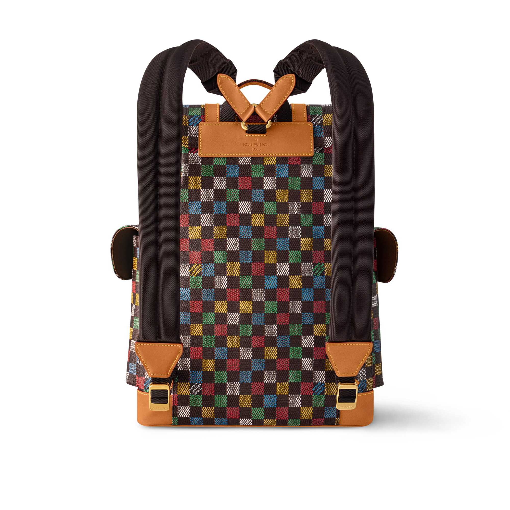 Damier Ébène Bolsas Masculinas Ícones LV Mochila Christopher MM | Louis Vuitton ® (Zoom no Produto)