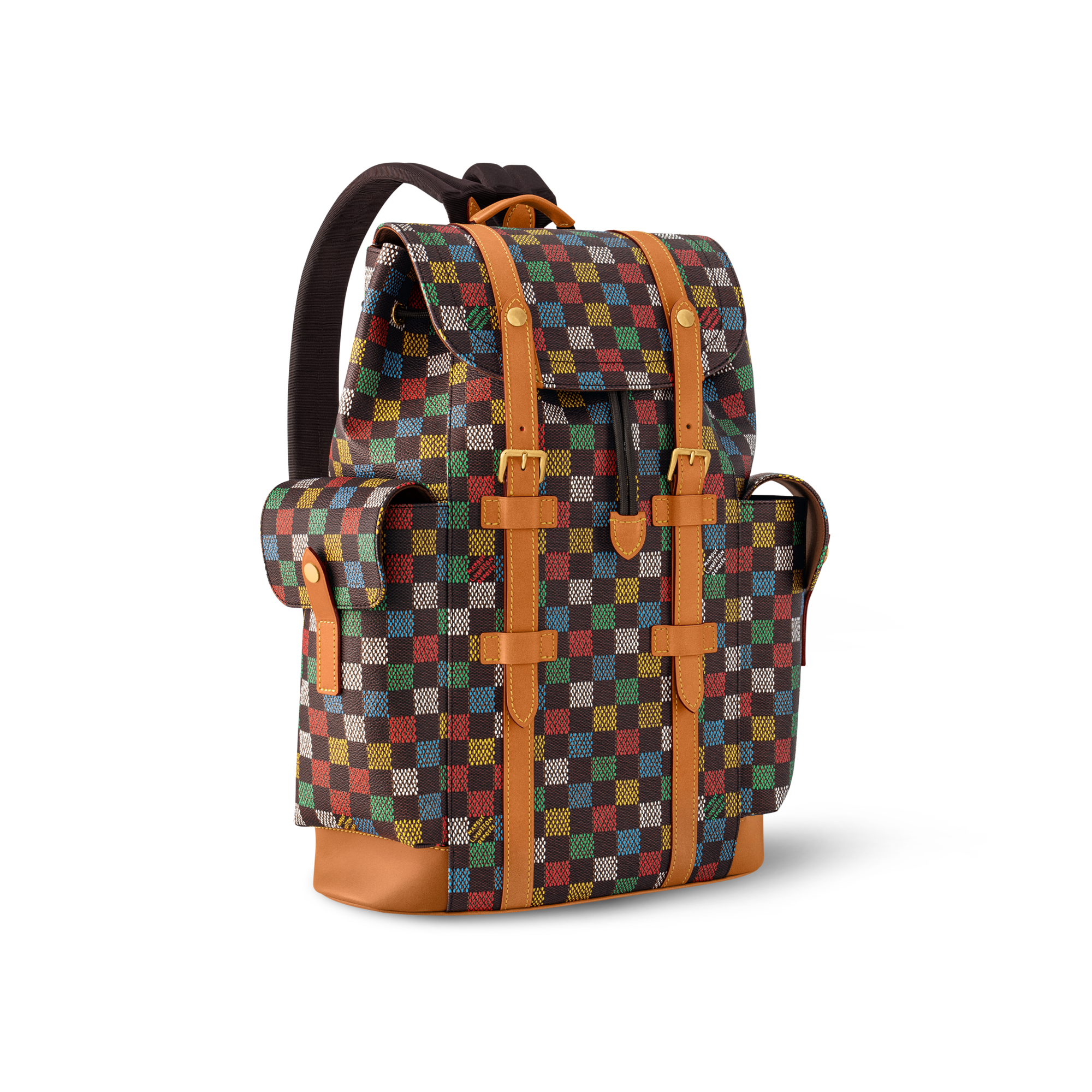 Damier Ébène Bolsas Masculinas Ícones LV Mochila Christopher MM | Louis Vuitton ® (Zoom no Produto)