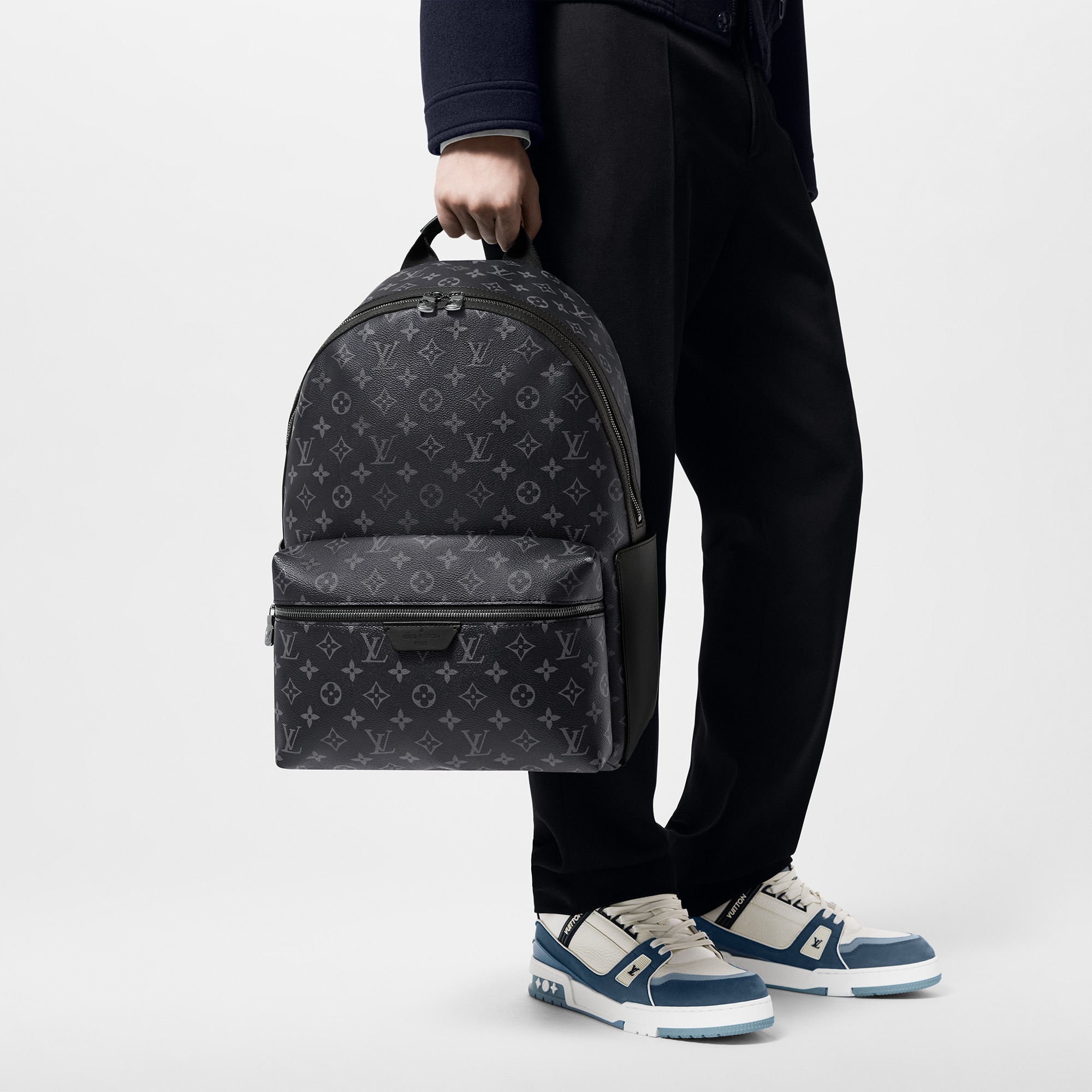 Monogram Eclipse Bolsas Todas as Bolsas Mochila Discovery MM | Louis Vuitton ® (Zoom no Produto)
