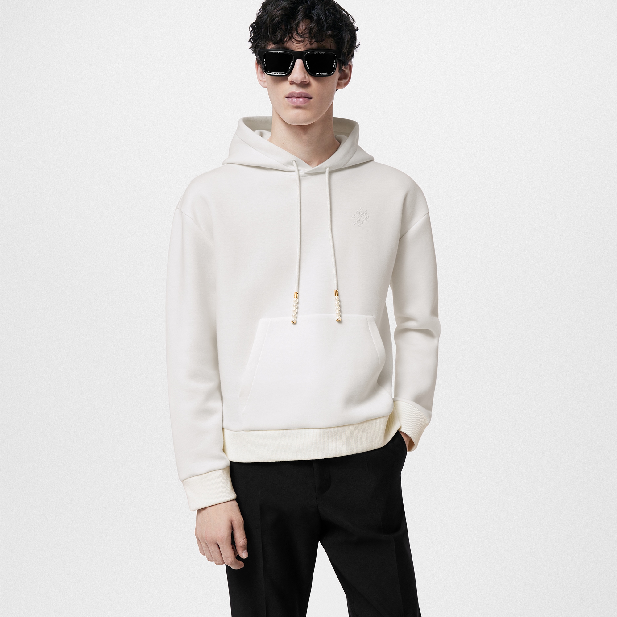  Discontinued Product Obs 12 Moletom com Capuz em Jersey Bordado | Louis Vuitton ® (Zoom no Produto)