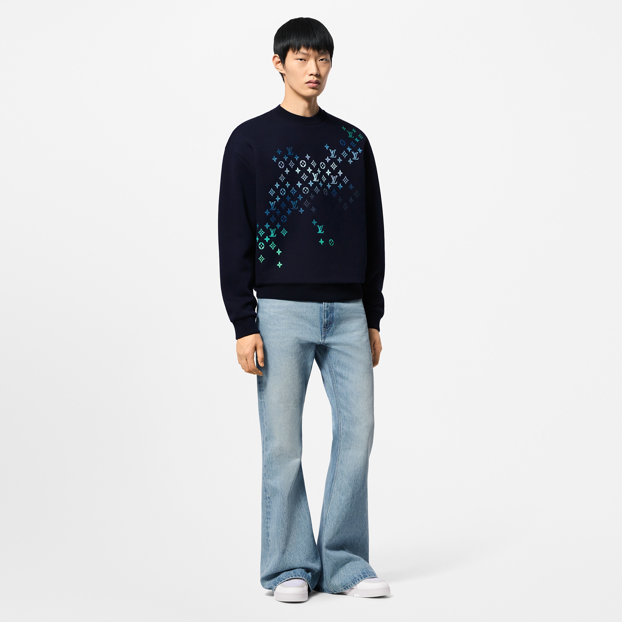  Discontinued Product Obs 12 Moletom de Algodão Bordado | Louis Vuitton ® (Zoom no Produto)