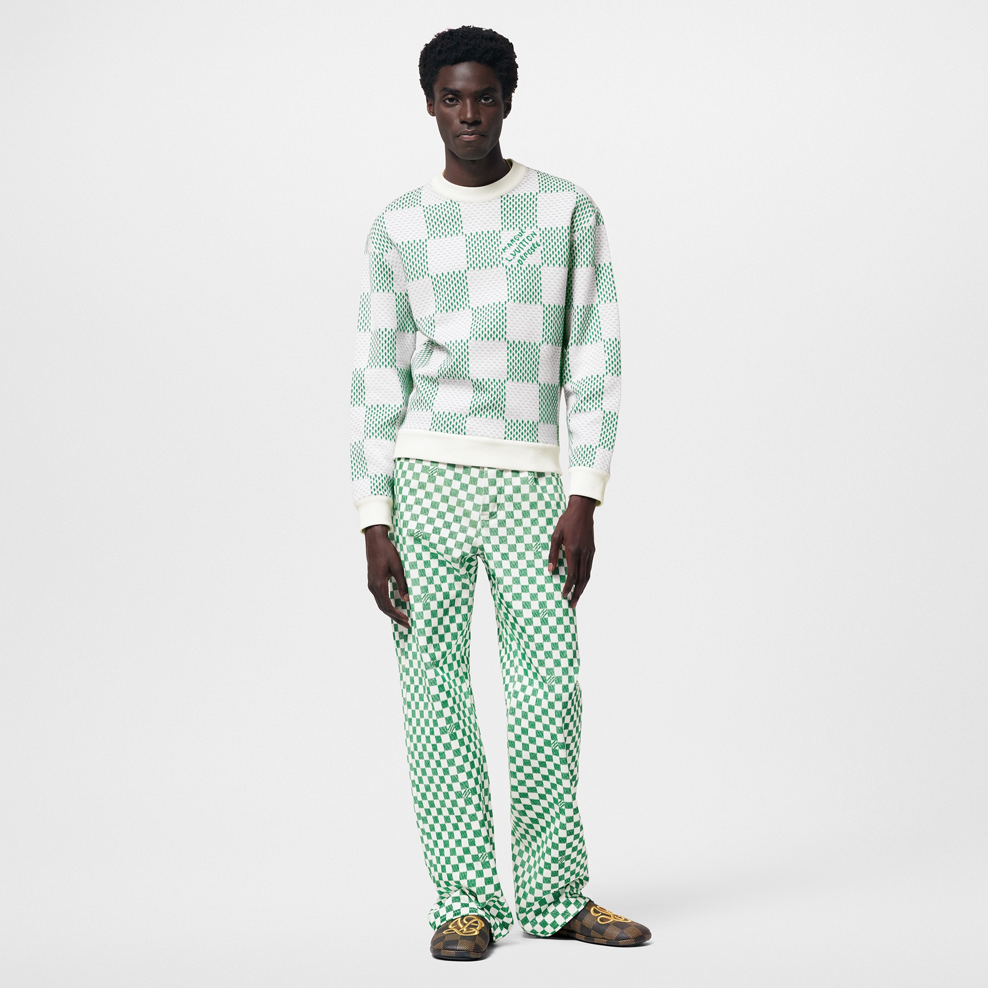  Discontinued Product Obs 12 Moletom de Algodão Damier | Louis Vuitton ® (Zoom no Produto)