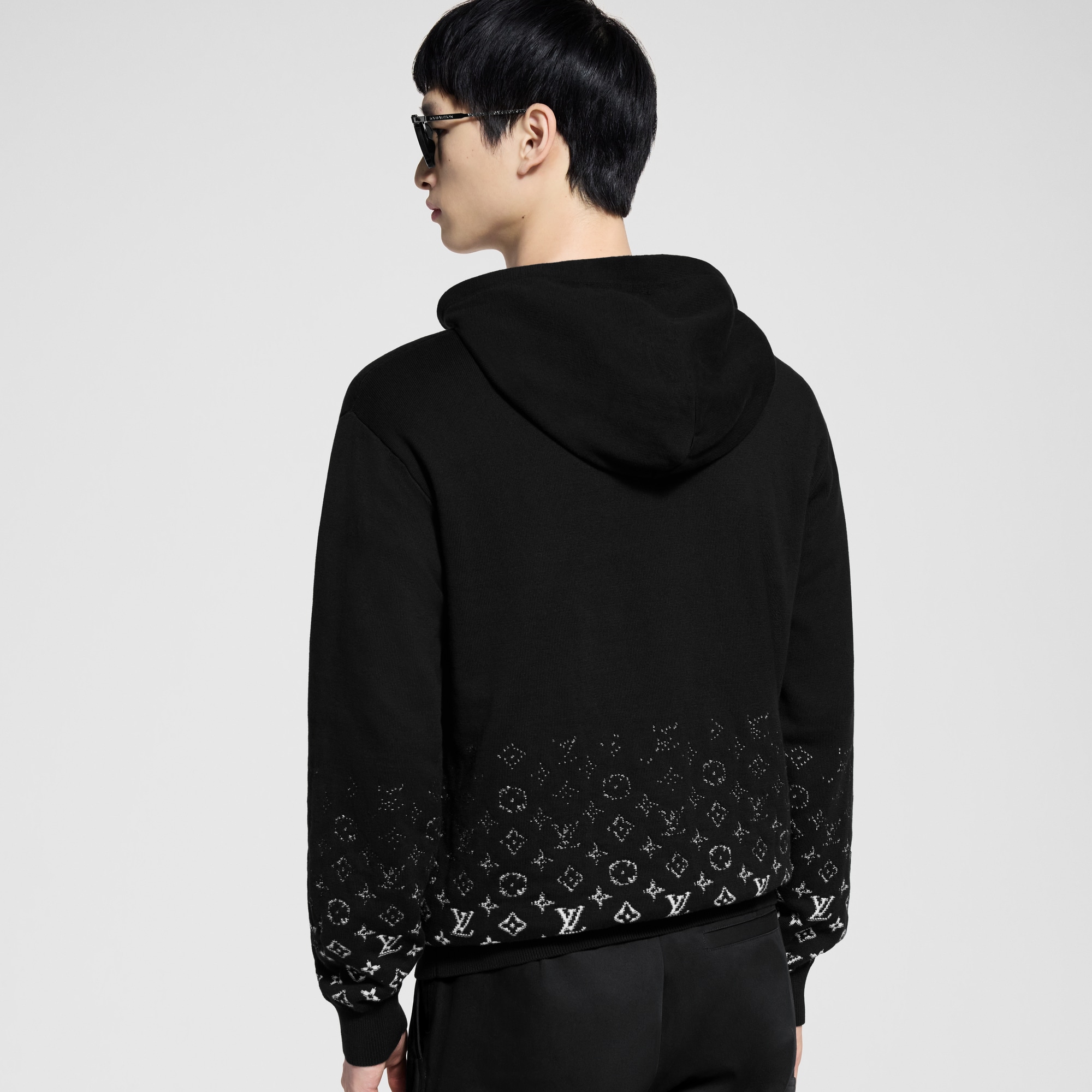  Ready-to-Wear Malhas e Moletons Moletom em Algodão com Capuz e Monogram Gradient | Louis Vuitton ® (Zoom no Produto)