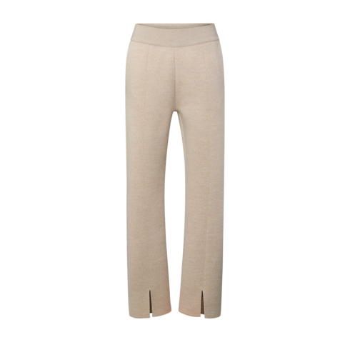 Novidades em Feminino } Monogram Accent Split Hem Knit Pants | Louis Vuitton ® (Zoom no Produto)