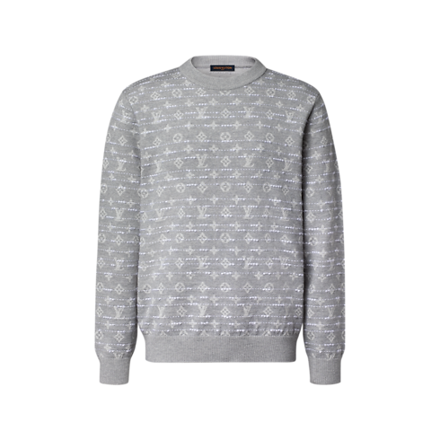 Monogram Long-Sleeved Crewneck – Vista Frontal