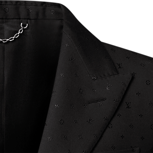 Ready-to-Wear Todas as Roupas Monogram Satin Single-Breasted Pont Neuf Jacket | Louis Vuitton ® (Zoom no Produto)