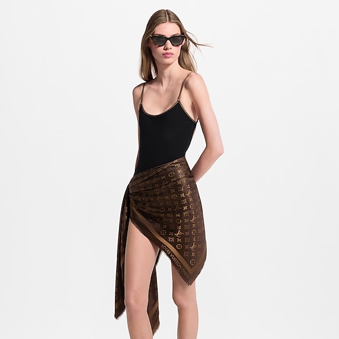 S00 Acessórios Xales Monogram Shine Shawl | Louis Vuitton ® (Zoom no Produto)