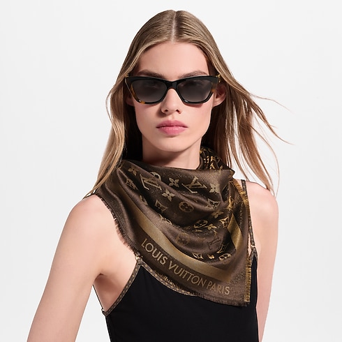 S00 Acessórios Xales Monogram Shine Shawl | Louis Vuitton ® (Zoom no Produto)