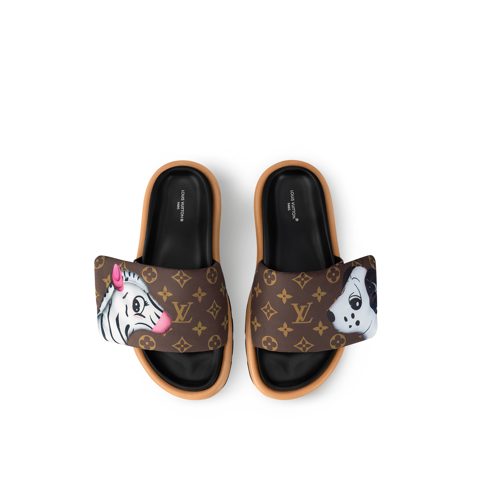  Sapatos Mules e Chinelos Mule Plataforma Pool Pillow | Louis Vuitton ® (Zoom no Produto)