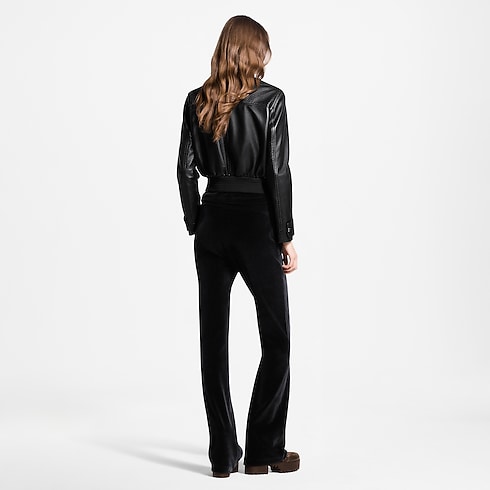 Ready-to-Wear Casacos e Jaquetas Nanogram Accent Leather Bomber Jacket | Louis Vuitton ® (Zoom no Produto)