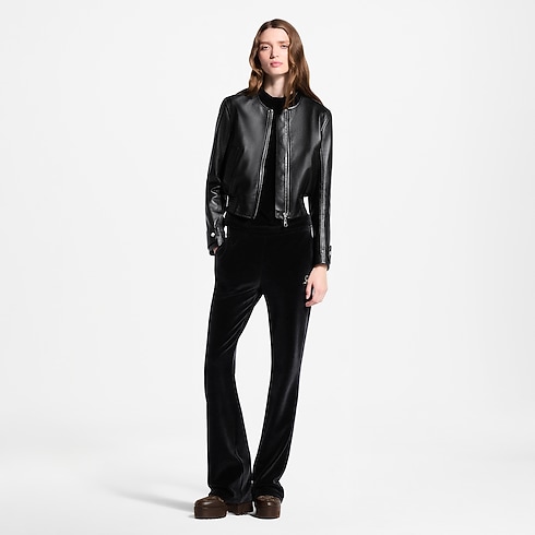 Ready-to-Wear Casacos e Jaquetas Nanogram Accent Leather Bomber Jacket | Louis Vuitton ® (Zoom no Produto)