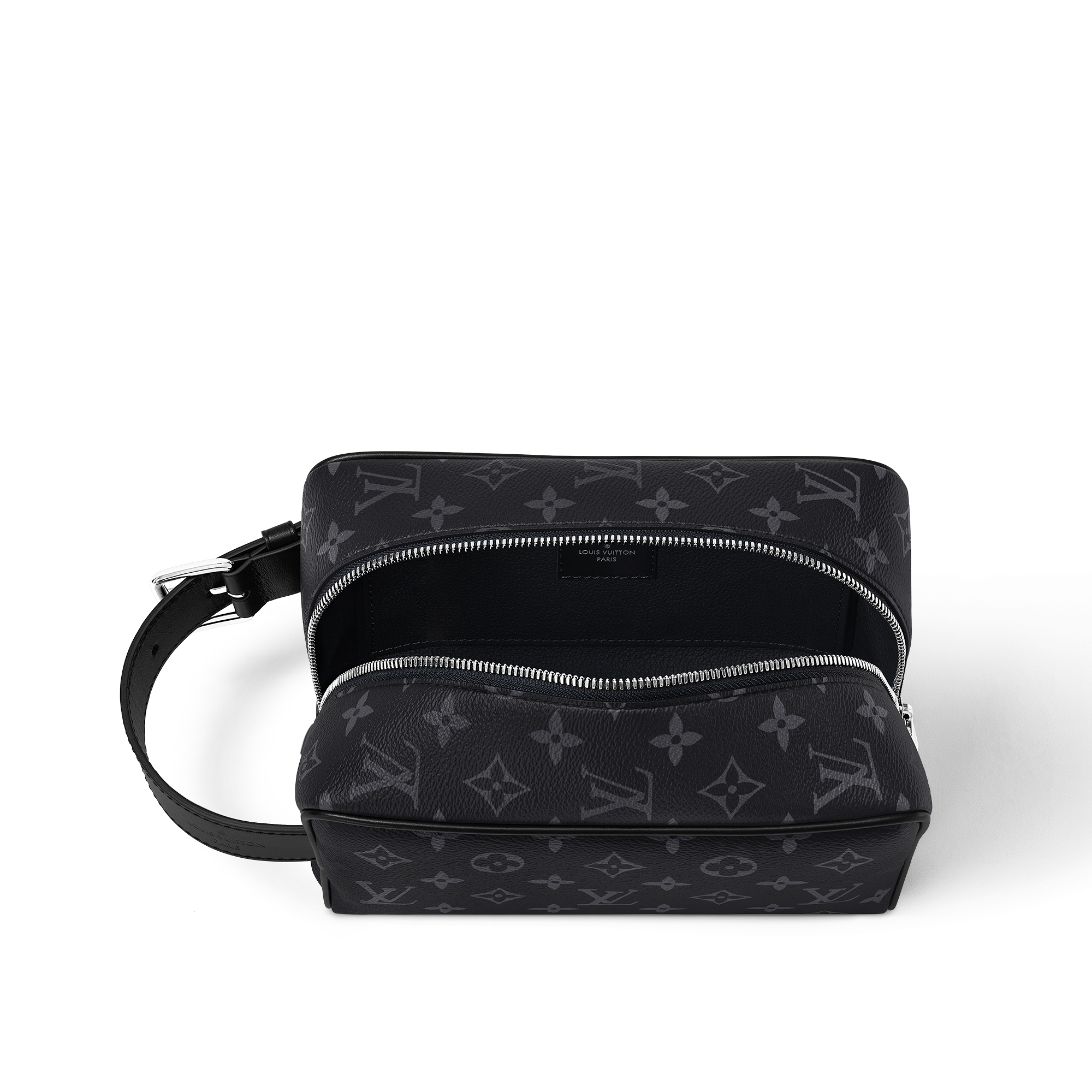 Monogram Eclipse Viagem Acessórios de Viagem Nécessaire Dopp Kit Locker | Louis Vuitton ® (Zoom no Produto)