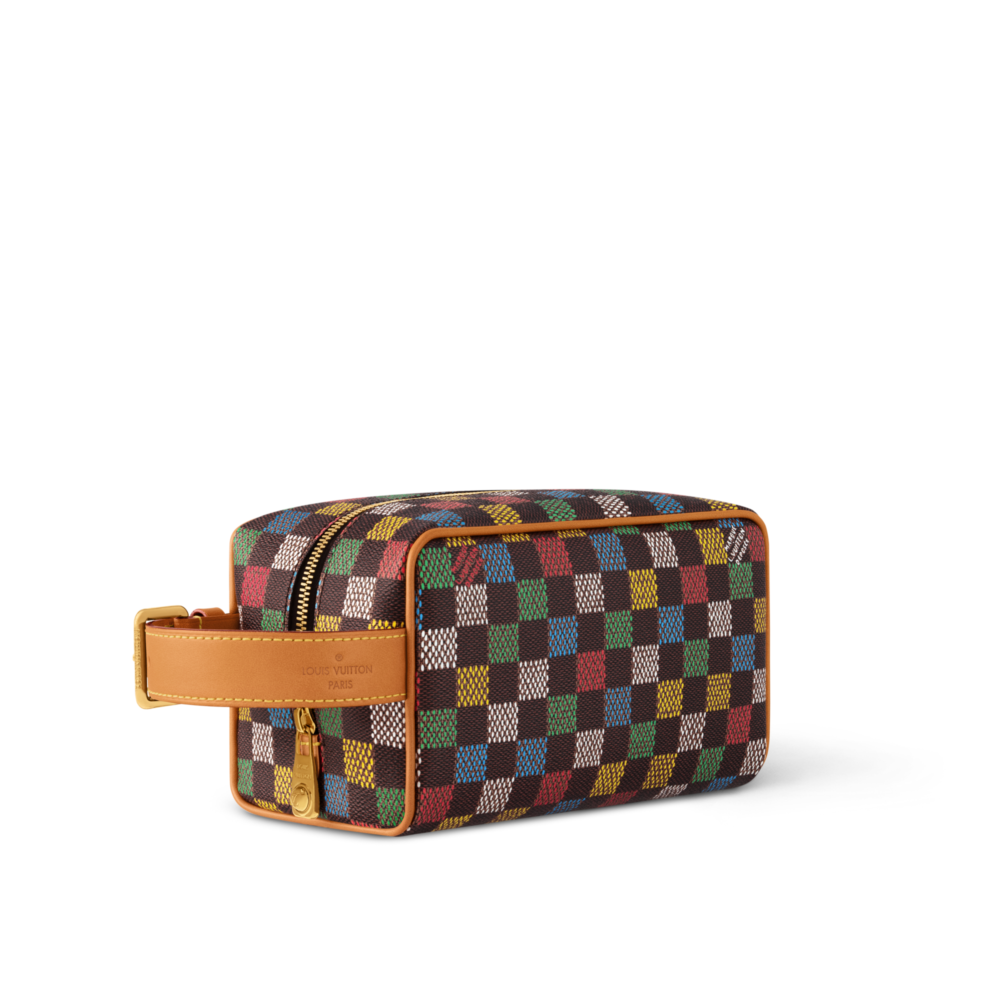 Damier Ébène Viagem Acessórios de Viagem Nécessaire Dopp Kit Locker | Louis Vuitton ® (Zoom no Produto)