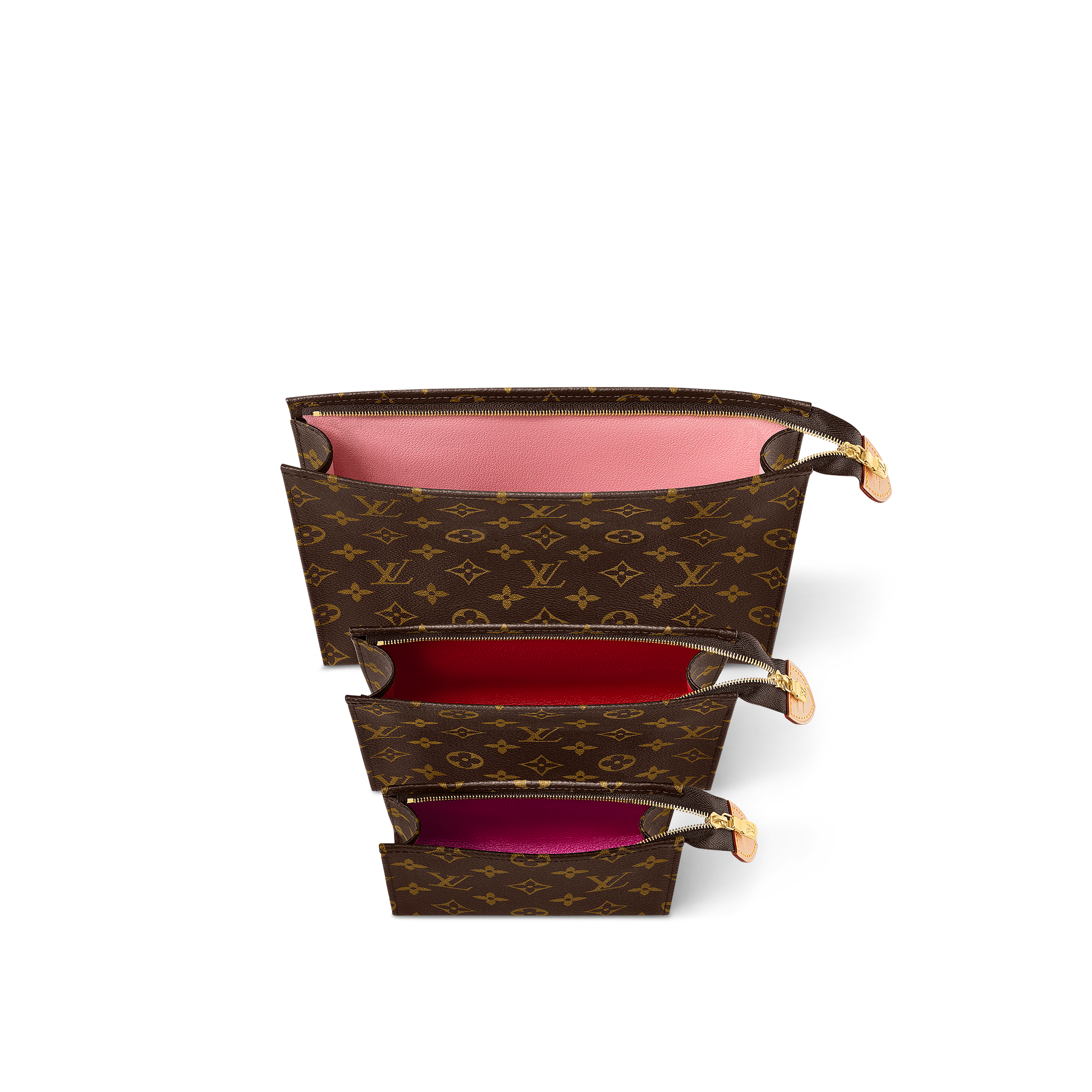 Monogram Carteiras Clutches Nécessaire Trio | Louis Vuitton ® (Zoom no Produto)