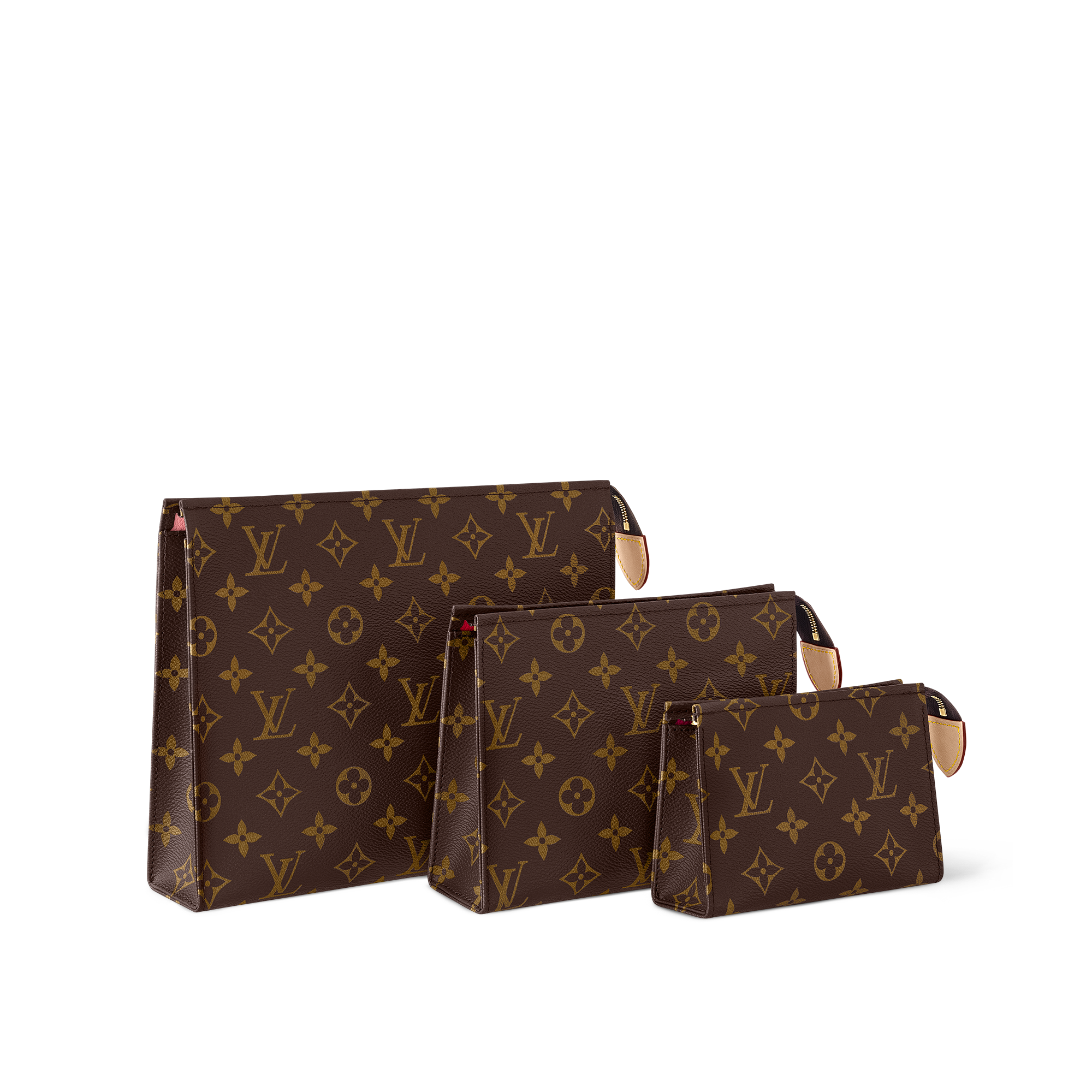 Monogram Carteiras Clutches Nécessaire Trio | Louis Vuitton ® (Zoom no Produto)